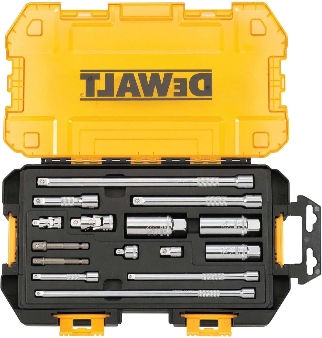 Stanley Tools DWMT73807 Robuster Steckschlüsselsatz, 15-teilig, 3/8 Zoll und 1/4 Zoll Antrieb
