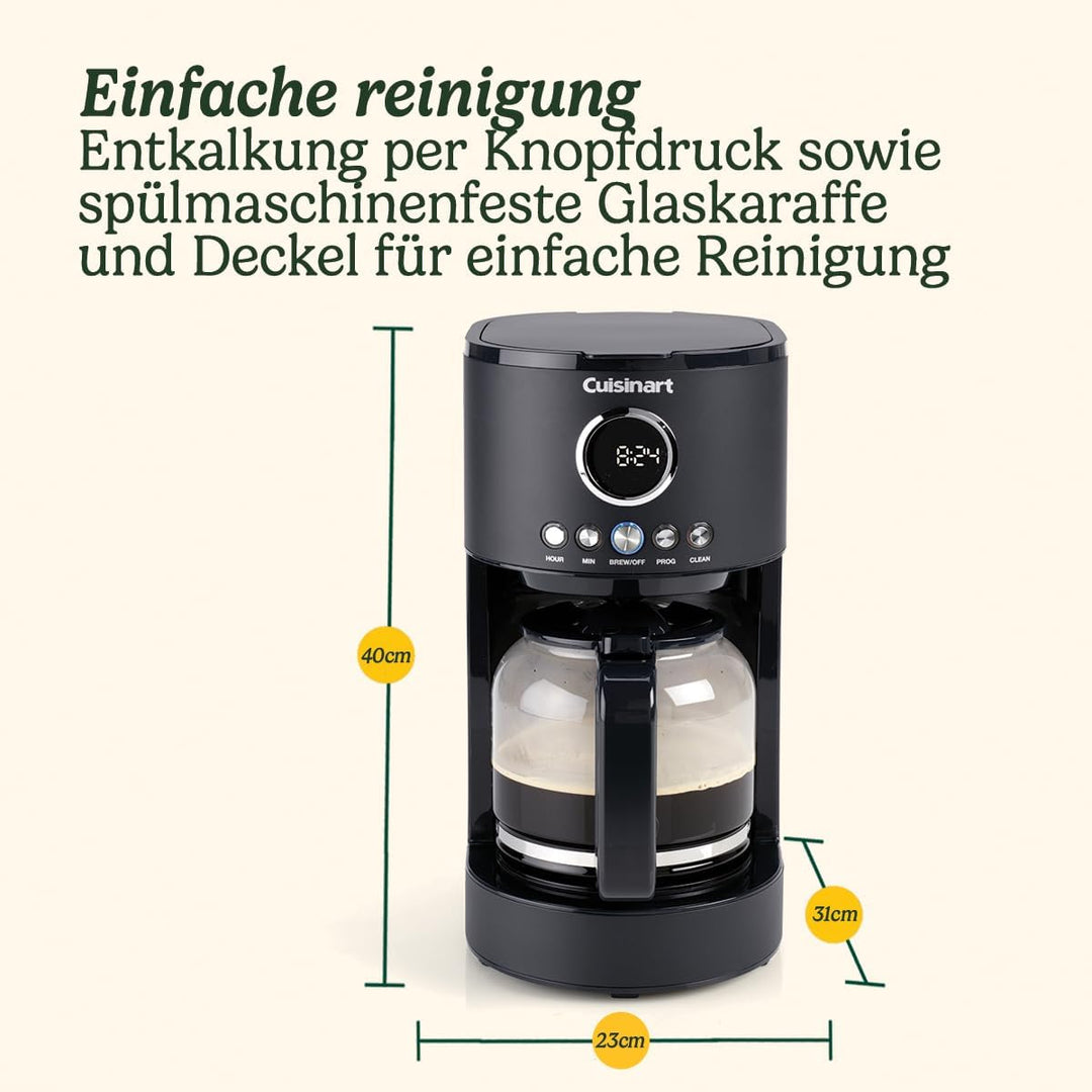 Cuisinart Filterkaffemaschine, Neutrals Collection, matt-schiefergrauer Finish, mit trendigen Chrom-