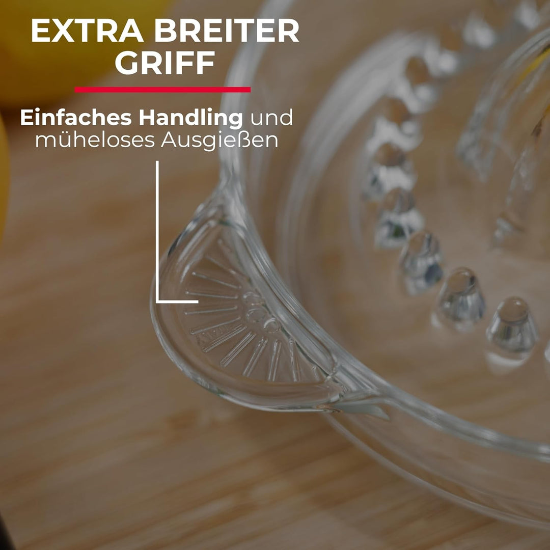 Westmark Zitrus- und Orangenpresse, Fassungsvermögen: 250 ml, Glas, Transparent, 30822260, Glas, Tra
