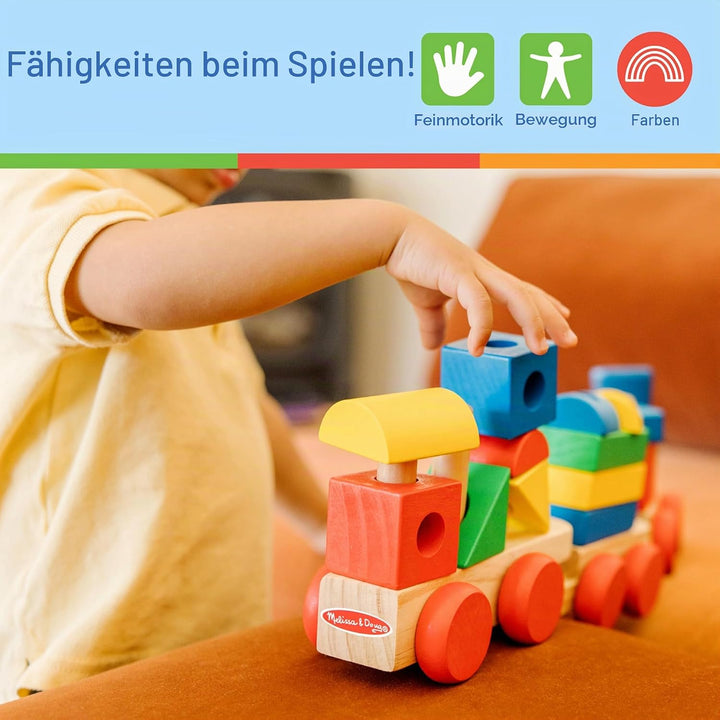 Sablon 572 - Melissa &amp; Doug - Steck-Lokomotive (18-teilig)