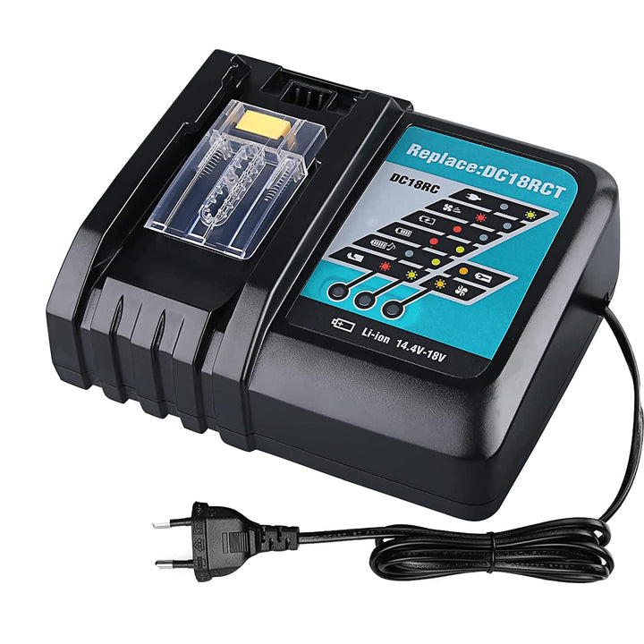 BATTOOL DC18RC 14.4V-18V Schnell-Ladegerät für DC18RA DC18RD Ersatz für Lithium-Akku BL1860B BL1850