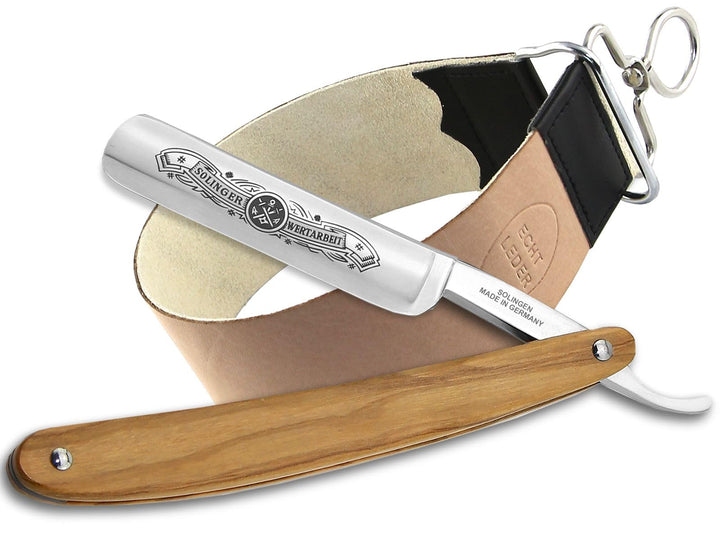 Solinger Premium Rasiermesser-Set für Herren Rasiermesser aus Solingen Made in Germany mit Tradionel