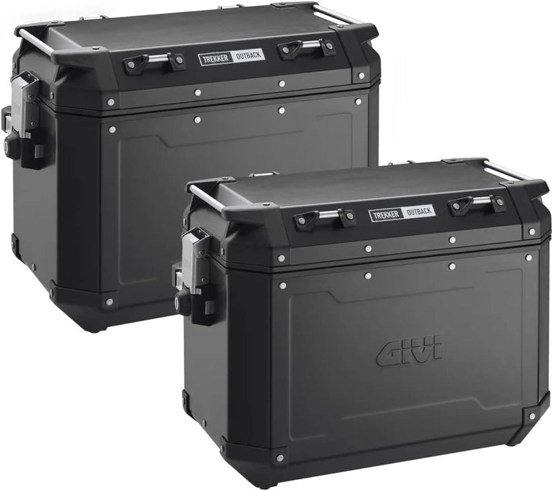 OBK37BPACK2 GIVI Trekker Outback Paar Koffer seitliche, Farbe Schwarz 387 x 495 x 246 mm Schwarz, 38