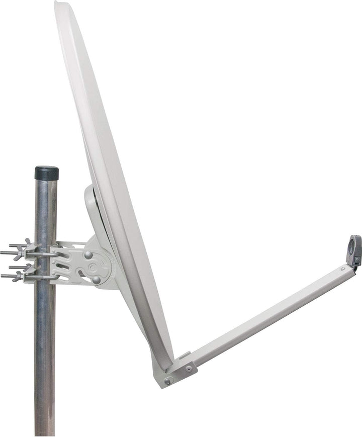 Schwaiger SPI710.0 Aluminium Offset Parabol-Antenne (75 cm) hellgrau