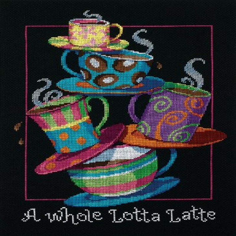 DIMENSIONS A Whole Lotta Latte, Cotton, Multi-Colored Jede Menge Latte, „A Whole Lotta Latte", Jede