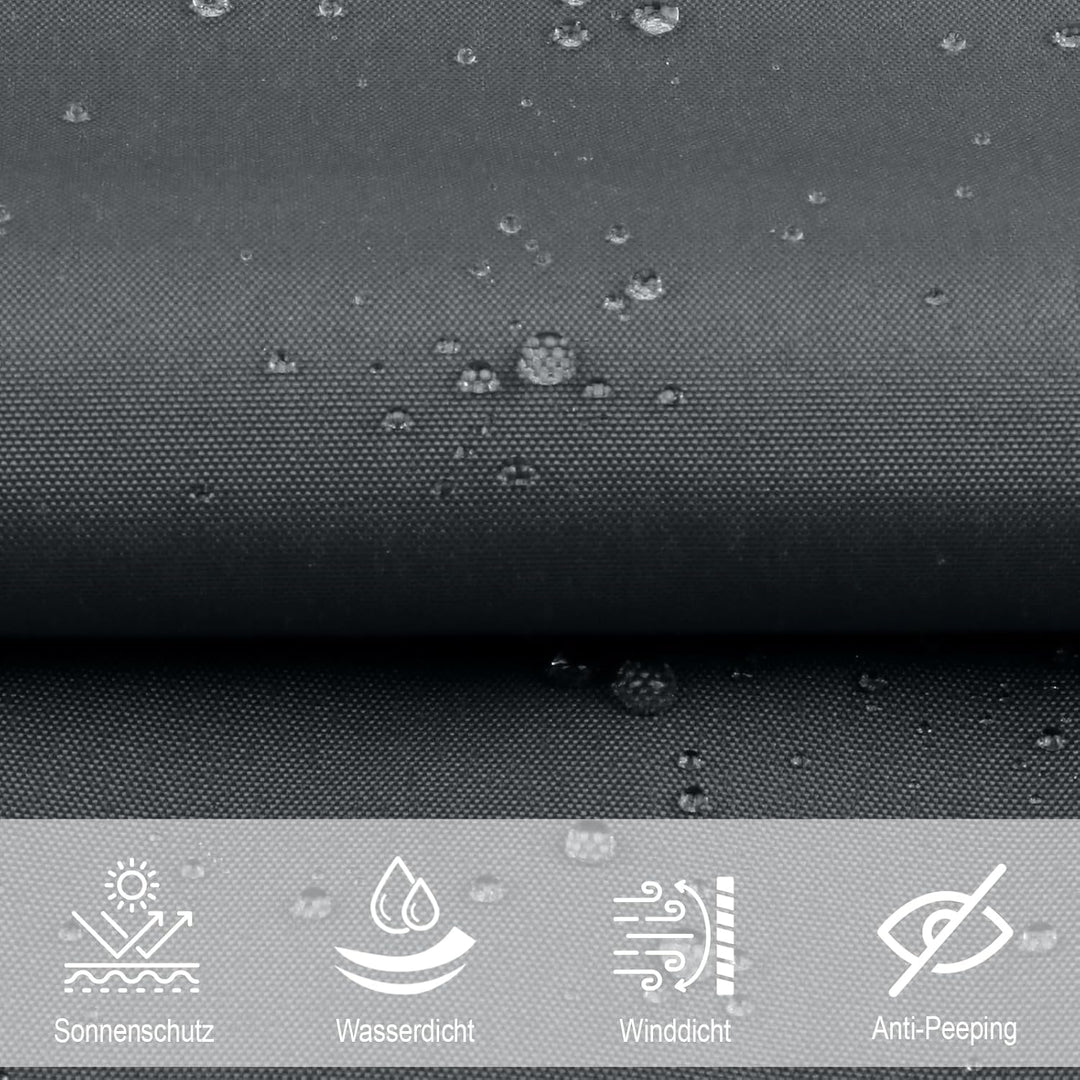 SUNNY GUARD Sonnensegel Rechteckig 2.5x3m Wasserdicht Sonnenschutz Wetterschutz Segel Baldachin UV S