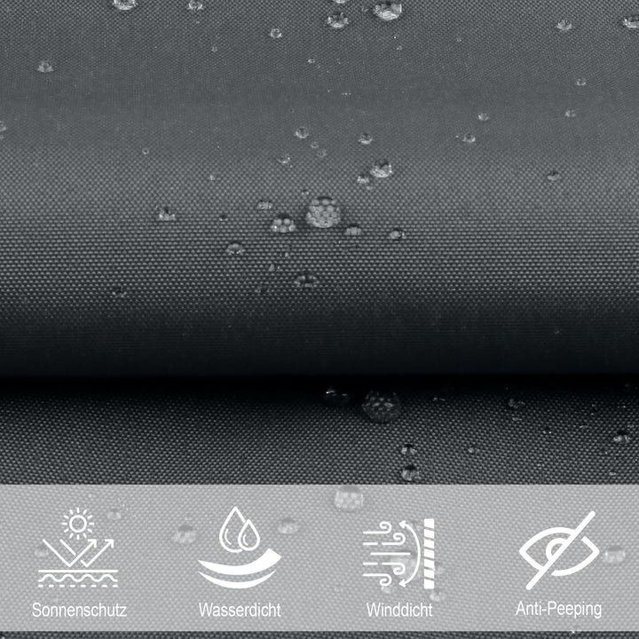 SUNNY GUARD Sonnensegel Rechteckig 2.5x3m Wasserdicht Sonnenschutz Wetterschutz Segel Baldachin UV S