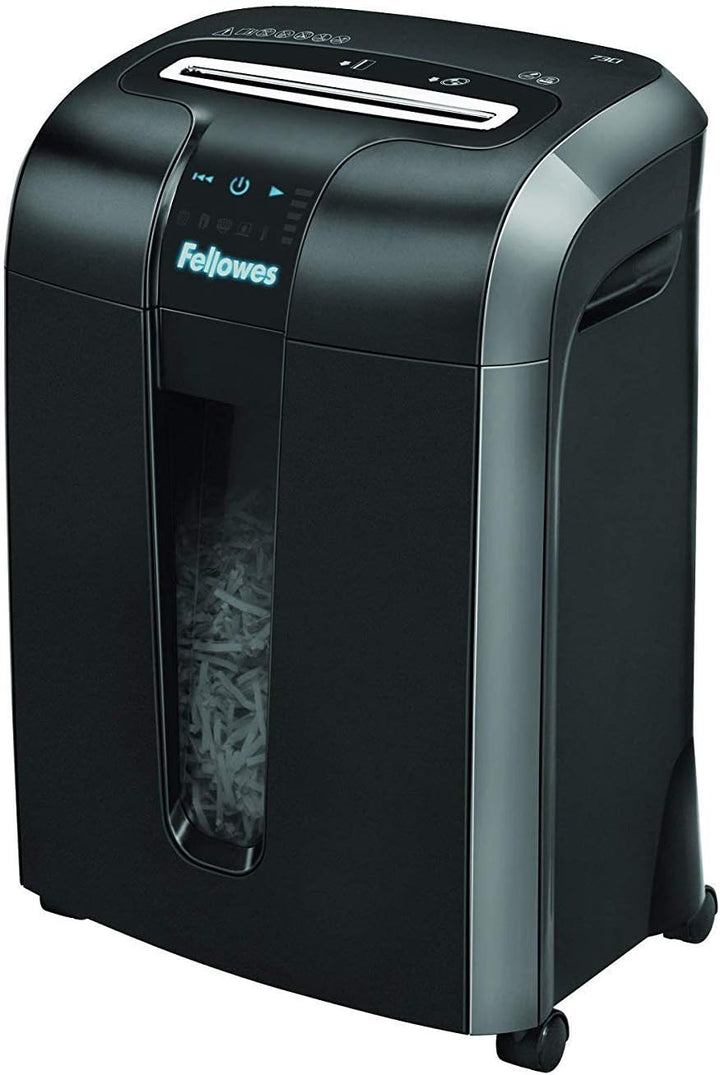 Fellowes Aktenvernichter Powershred 73Ci, Partikelschnitt 12 Blatt, 100% Staufrei & Peach Aktenverni