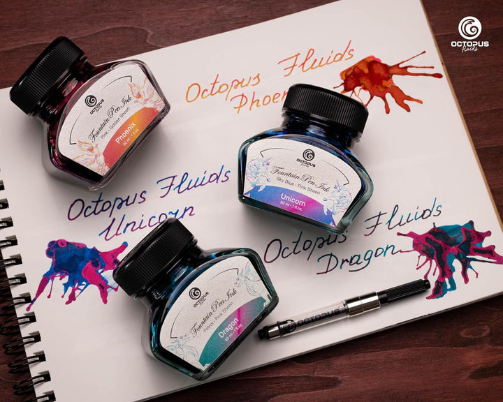3 x 30 ml Füllhaltertinte Sheen mit Konverter, Set LEGEND, LEGEND