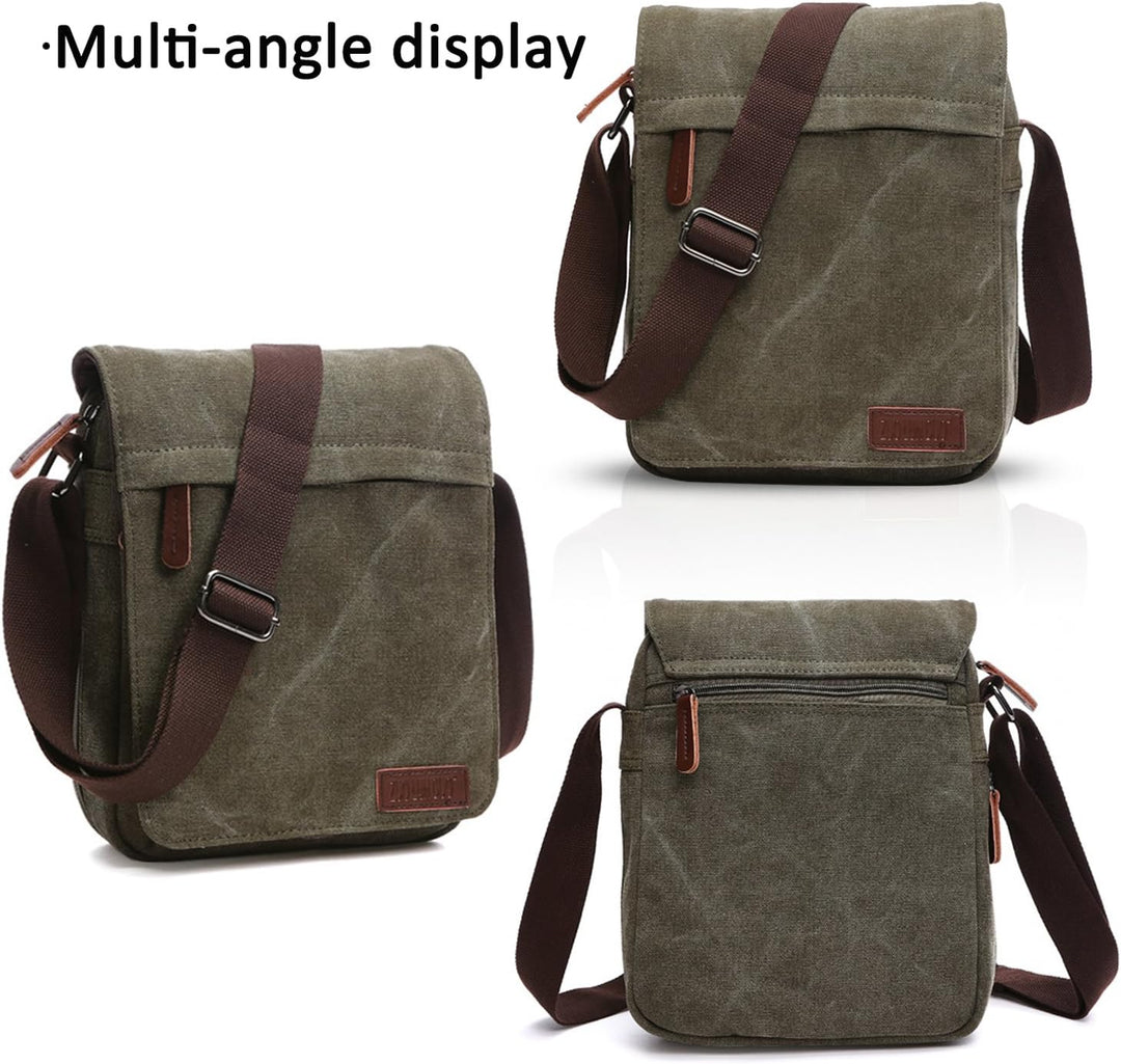FANDARE New Umhängetasche Herren Studenten Reisen Postbote Crossbody Bag Grosse Kapazität Multi-Tasc