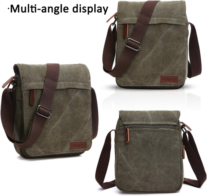FANDARE New Umhängetasche Herren Studenten Reisen Postbote Crossbody Bag Grosse Kapazität Multi-Tasc