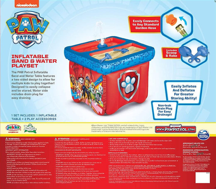 Paw Patrol Tisch Aufblasbarer Sand & Wasser Outdoor Tisch