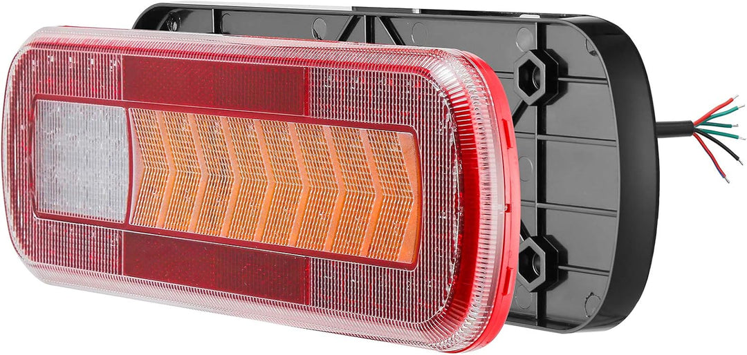 D-TECH 2 Stk. 9-30V E-Mark Zulassung LED Anhänger Rücklicht Bremslicht Rückfahrnebelscheinwerfer Dyn