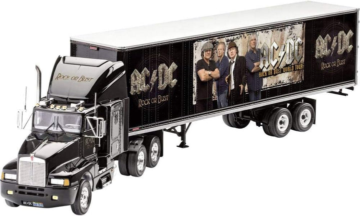 Revell RV07453 Fan-Edition, Geschenkset AC/DC Truck Rock or Bust World Tour, LKW-Bausatz 1:32, Länge