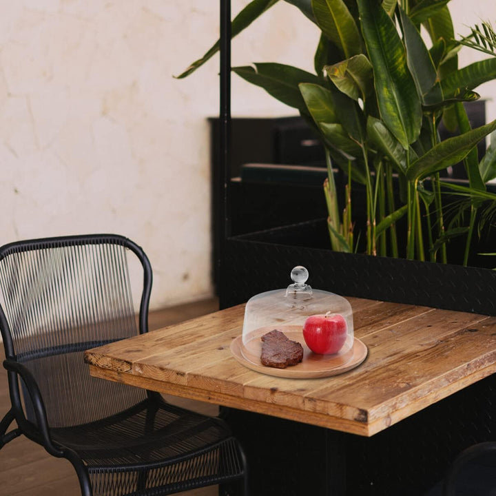 HEMOTON 24X18CM Glashaube Fliegenhaube Abdeckhaube Glasglocke Kuchenglocke Tortenglocke Obsthaube Ku