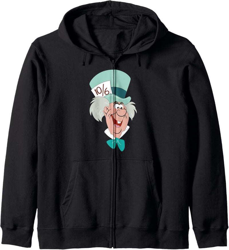 Disney Alice In Wonderland Mad Hatter Big Face Kapuzenjacke