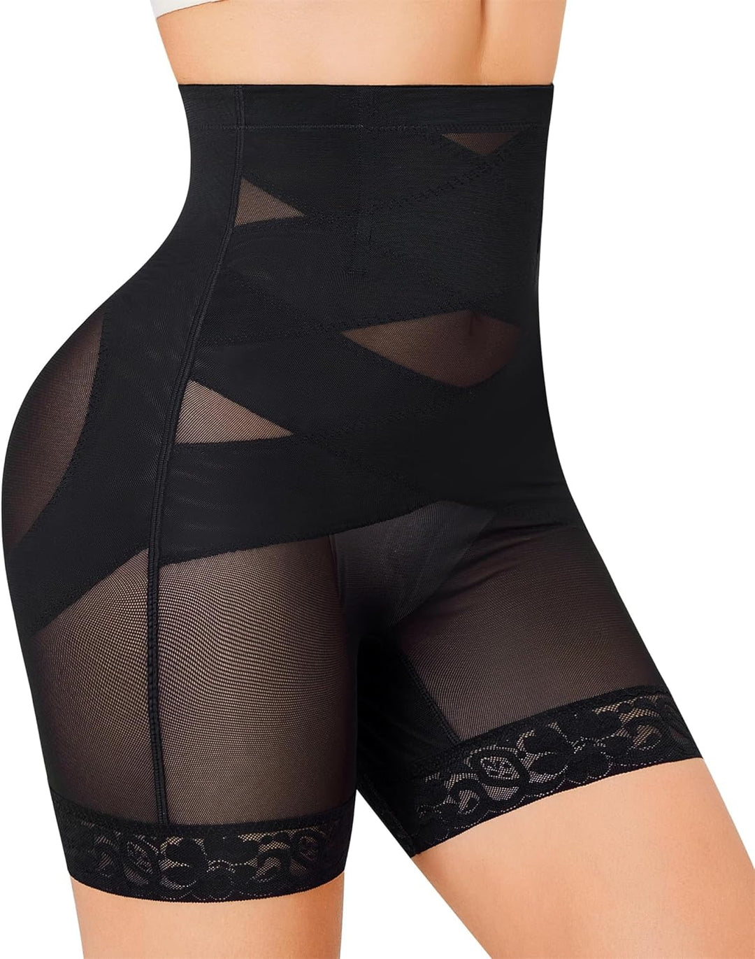 Gotoly Shapewear Damen Bauchweg Unterhose Hohe Taille Miederhose Mit Bein Figurenformend Miederpant