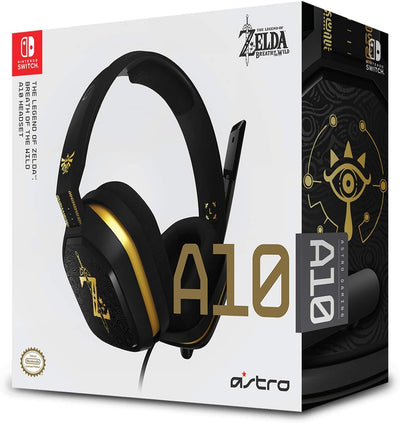 ASTRO Gaming A10 Gaming-Headset mit Kabel, Zelda Edition, Leicht & Robust, Dolby ATMOS, 3,5mm Anschl