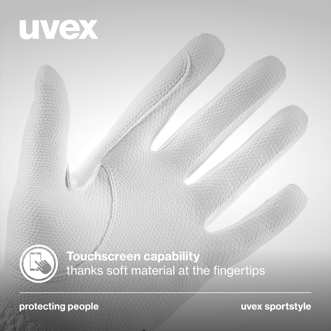 uvex Unisex – Erwachsene Sportstyle Reithandschuhe 5 Weiss, 5 Weiss