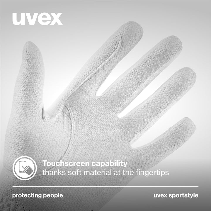 uvex Unisex – Erwachsene Sportstyle Reithandschuhe 5 Weiss, 5 Weiss