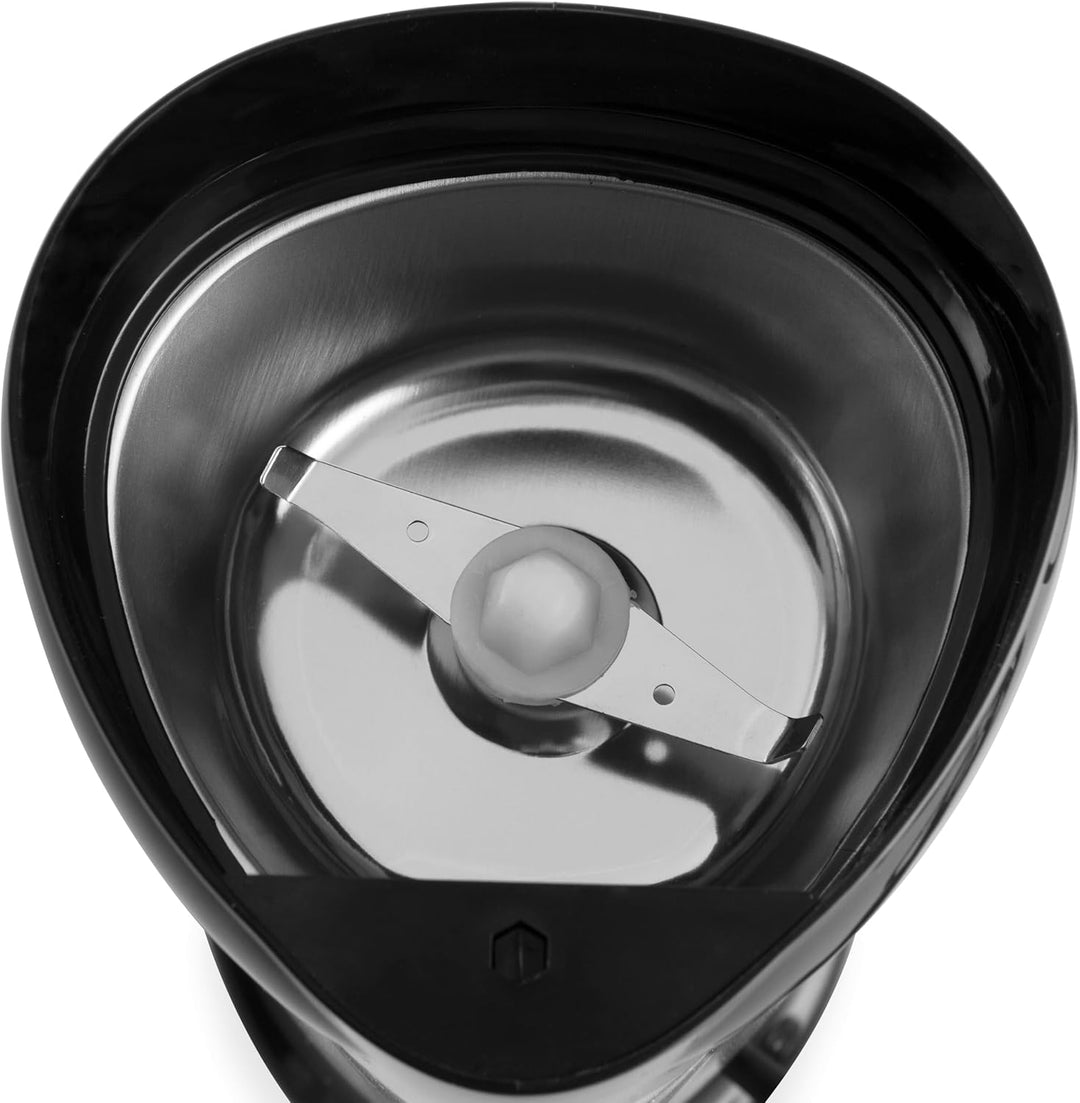 Orbegozo MO 3250 - Kaffeemühle, Mahlwerk aus Edelstahl, Sicherheitsschalter, transparenter Deckel, 1
