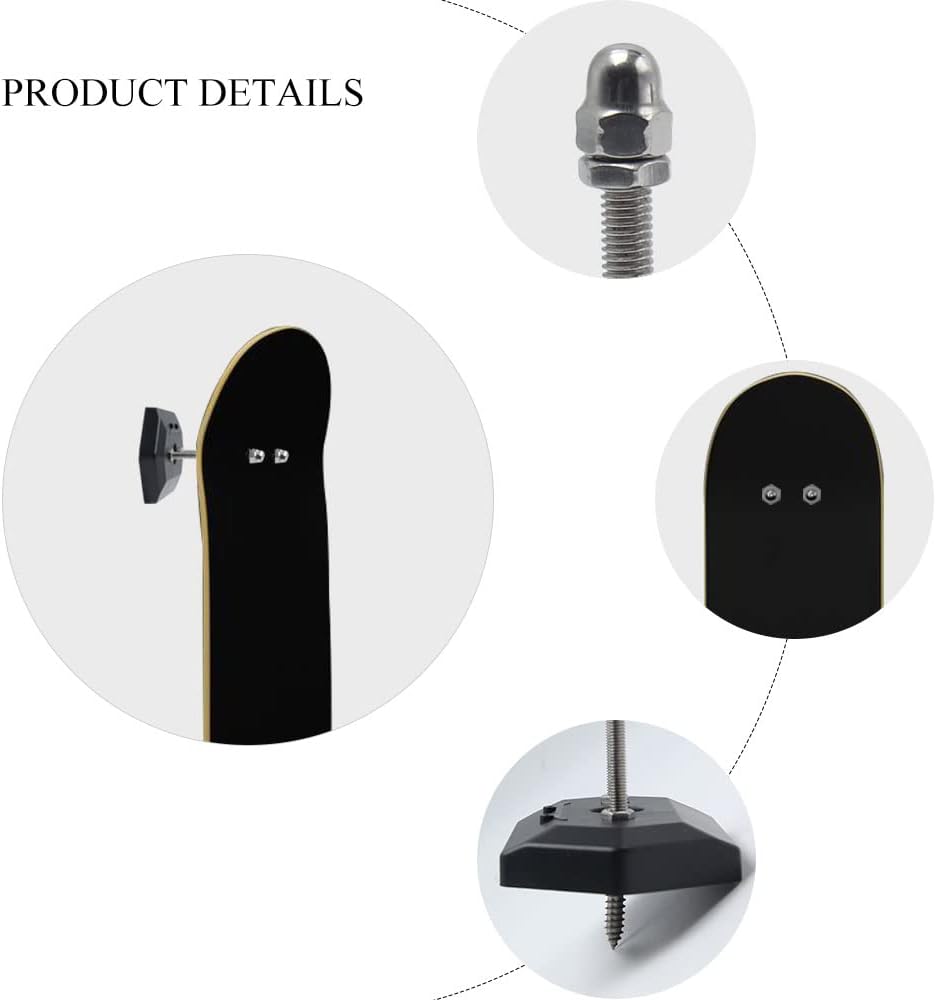 3 Stück Skateboard Wandhalterung Skateboard Halterung Wand Skateboard Display Skateboard Rack für Sk