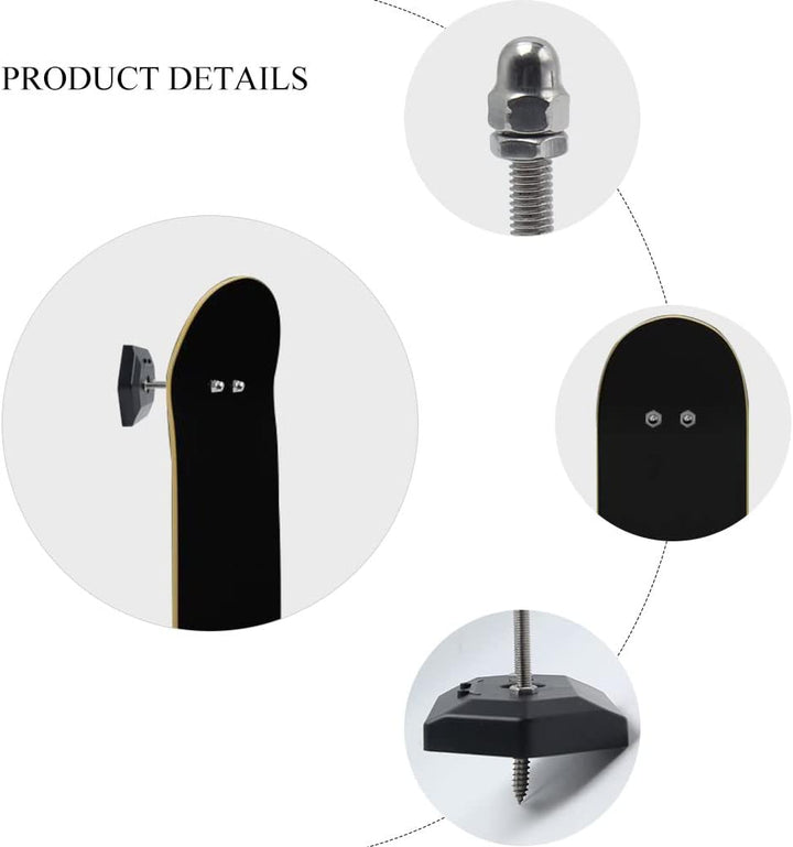 3 Stück Skateboard Wandhalterung Skateboard Halterung Wand Skateboard Display Skateboard Rack für Sk