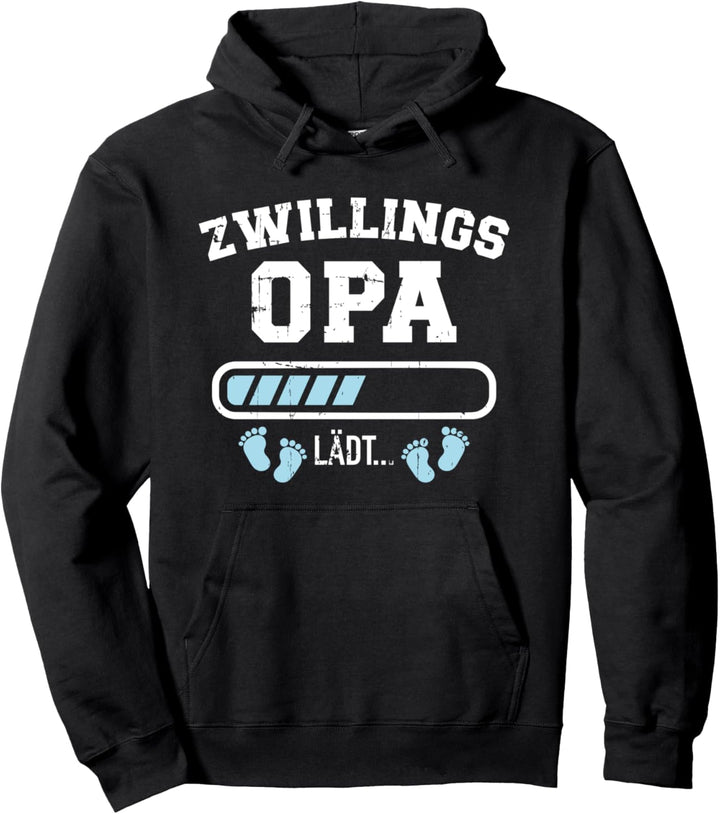 Zwillingsopa lädt für Opa von Zwillingen Pullover Hoodie