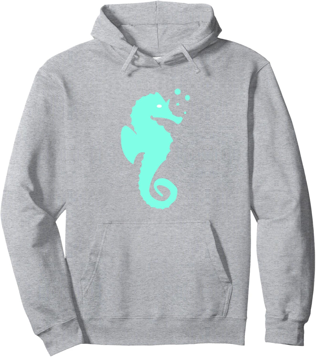 süsses türkis farbenes Seepferdchen Pullover Hoodie