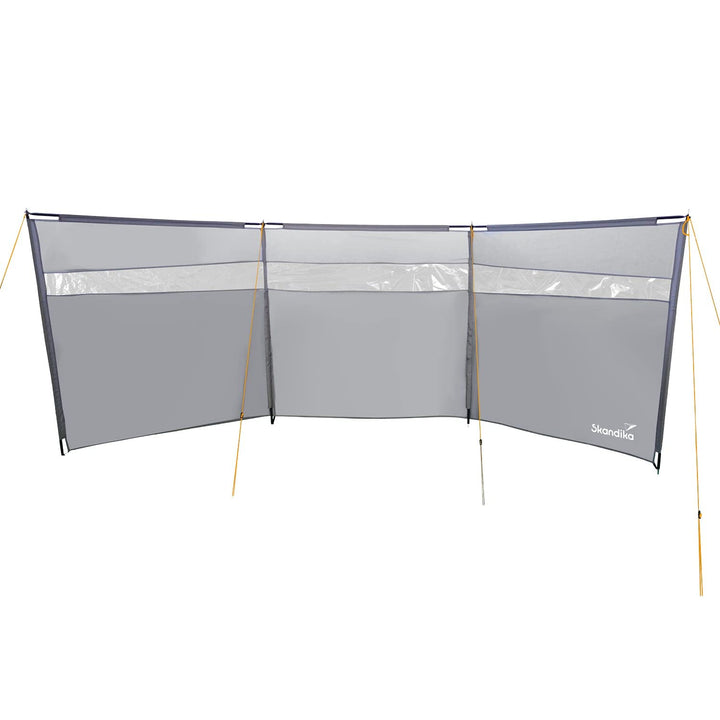 Skandika Windschutz Bora 4,5 m / 6 m | Camping Sichtschutz mit Stangen, stabil, sturmfest, ohne Bohr