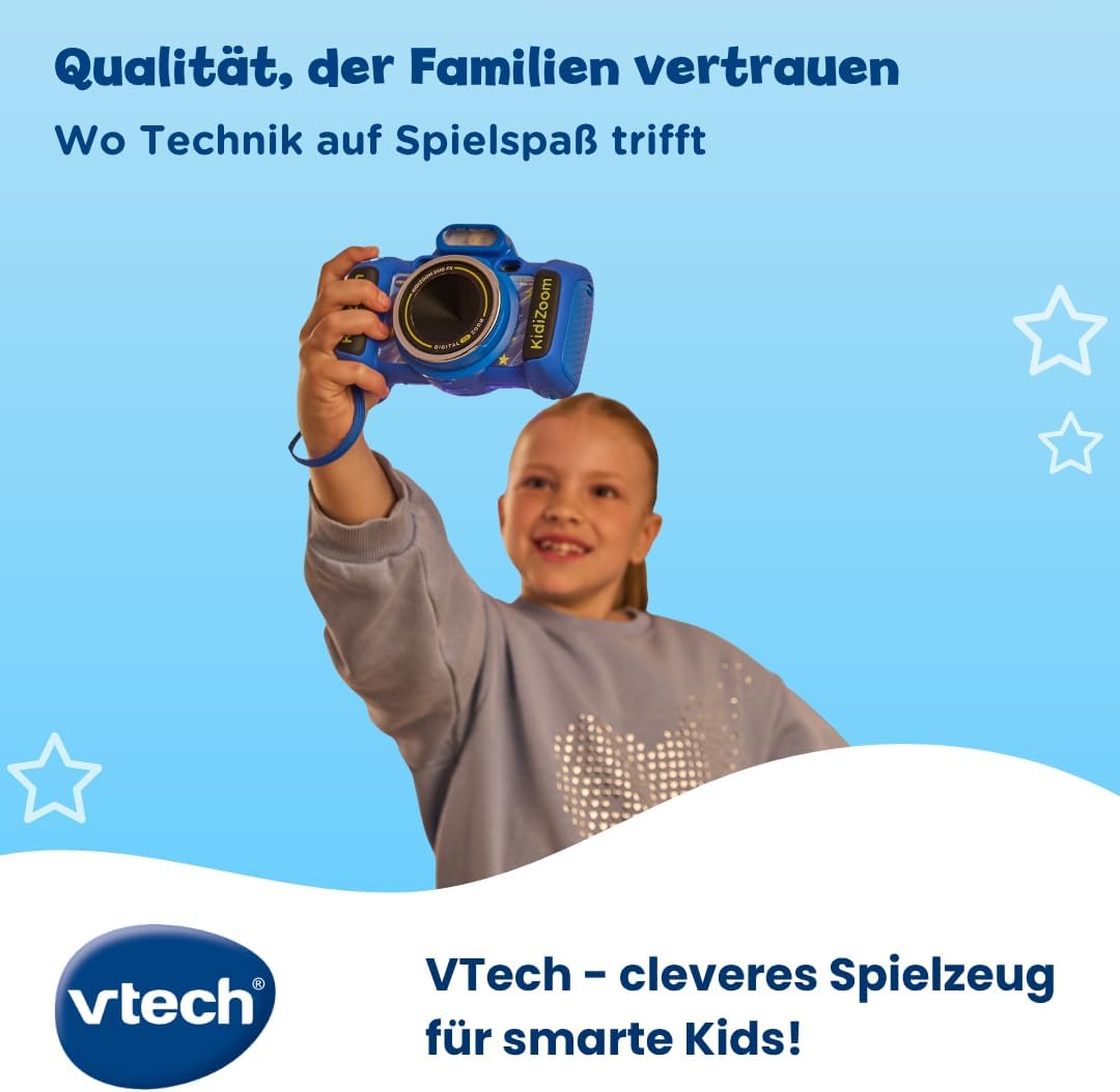 VTech KidiZoom Duo FX 2.0 - Digitalkamera für Kinder mit Dual-Kamera