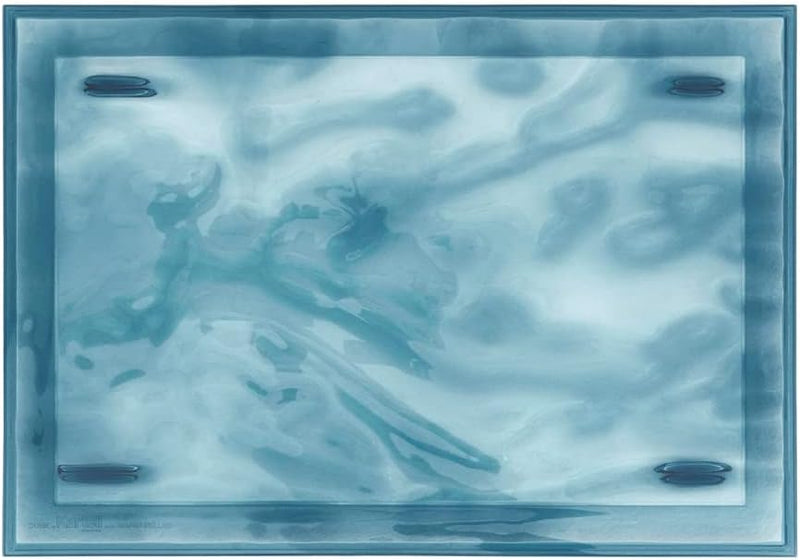 Kartell Tablett, hellblau, transparent, 46 x 32 x 2,5 cm Piccolo Azzurro, Piccolo Azzurro
