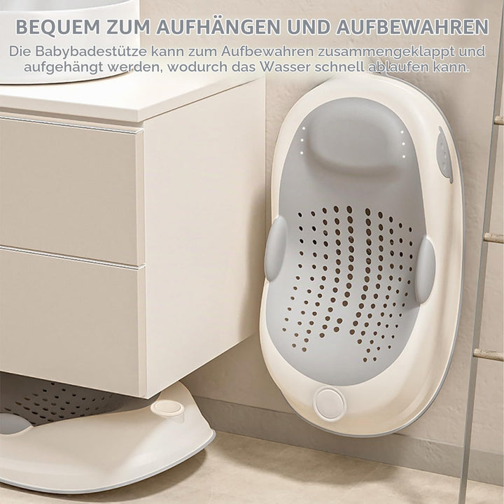 Babybadewannensitz: Ergonomisch Geformt für Babys im Alter Badewannensitz von 0-6 Monaten Weich Ruts