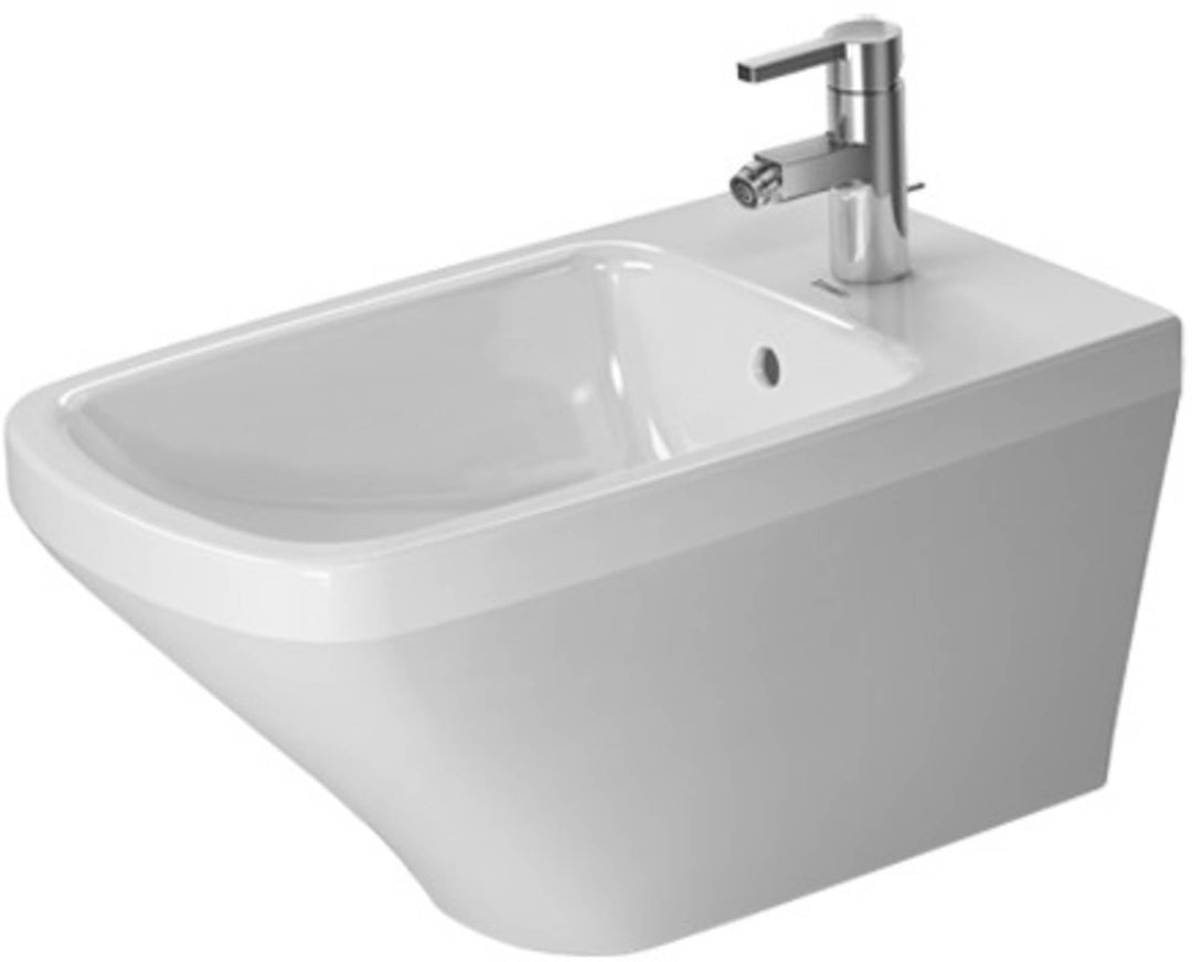 Duravit Wand-Bidet DuraStyle 37x62cm, m HL, ÜL, Hahnlochbank, weiss