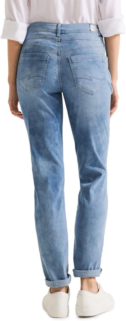 Street One Damen Damenjeans 29W / 28L Soft Blue Random Wash, 29W / 28L Soft Blue Random Wash