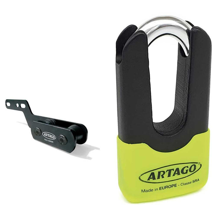 Artago 69X3 Pack Bremsscheibenschloss Diebstahlsicherung Hohe Sicherheit + Halterung für Kawasaki Z9