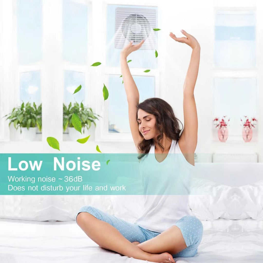 FanGoFast Badlüfter 100mm mit Nachlauf Abluftventilator Leiser 12W Leistungsstarke Wandventilator Lü