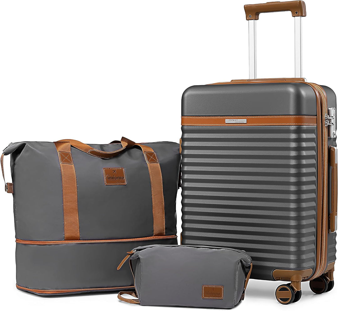 Joyway Koffer Trolleys Handgepäck Koffer, Hartschalen Reisekoffer mit 4 Rollen und TSA Schloss, Erwe