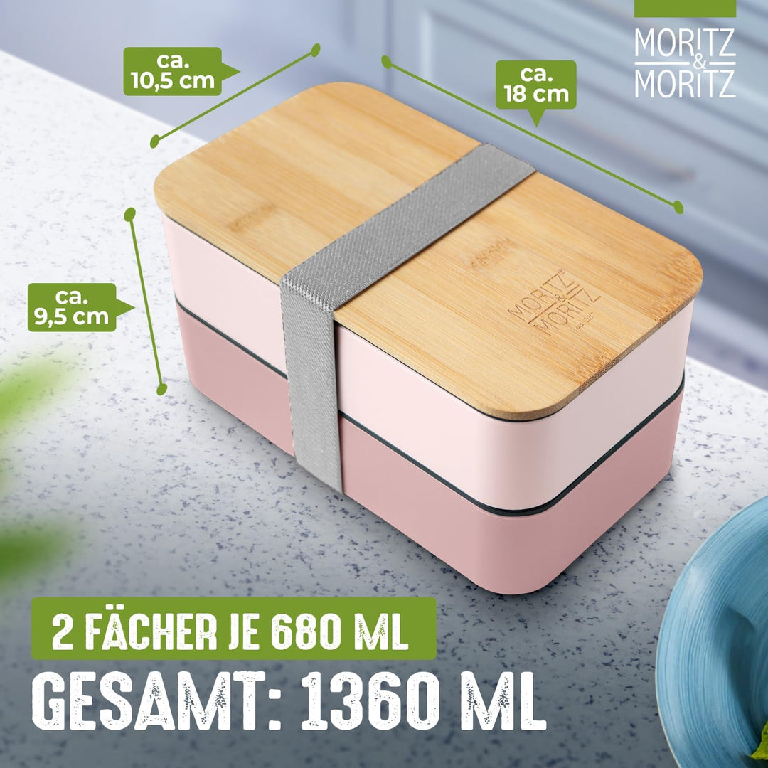 Moritz &amp; Moritz Bento Box pink und Bentobox japanisch