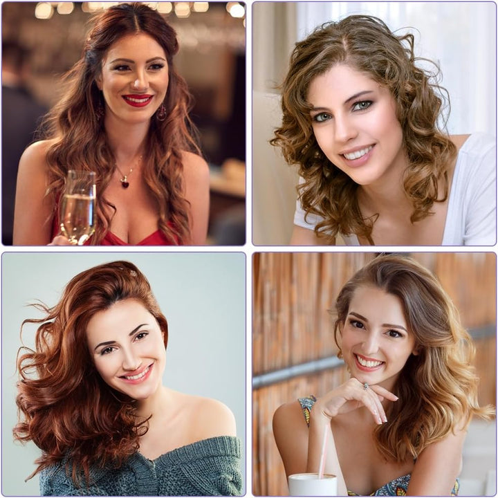 Welleneisen für Haare, 32mm Lockenstab Grosse Locken mit 4 Einstellbarer Temperatur Reisegrösse Beac