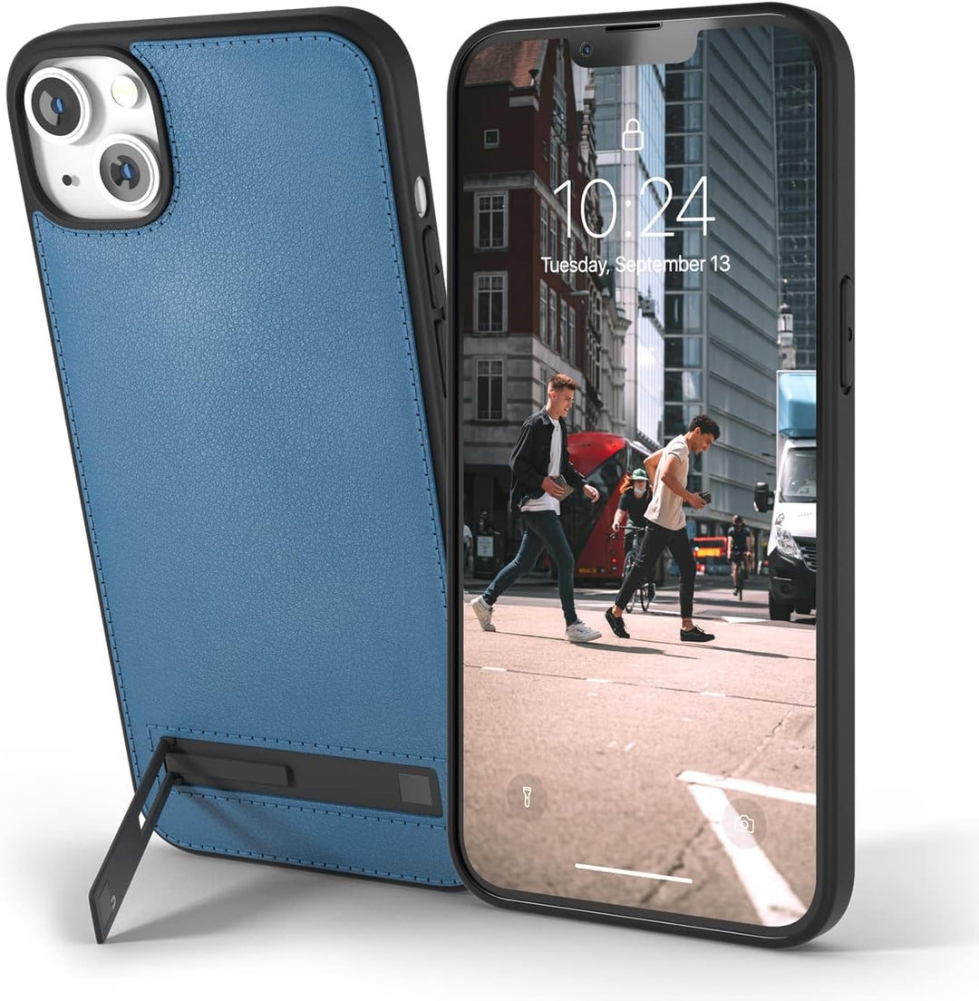 Snakehive Metro Lederhülle für Apple iPhone 14 || Echtleder Handyhülle mit Standfunktion || Echtlede