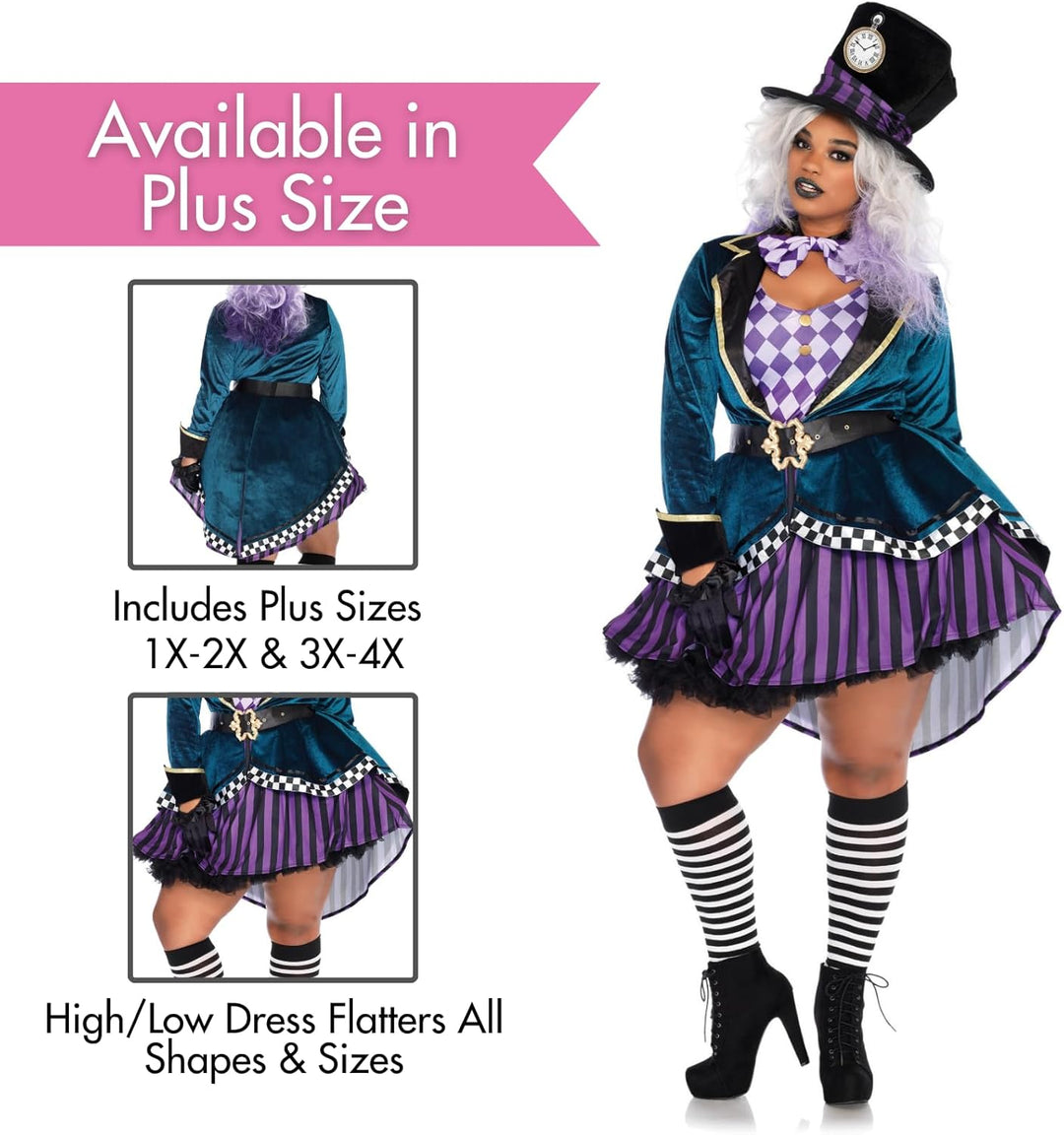 LEG AVENUE Damen Delightful Hatter Kost me, Mehrfarbig, Grösse: S (EUR 36), Grösse: S (EUR 36)