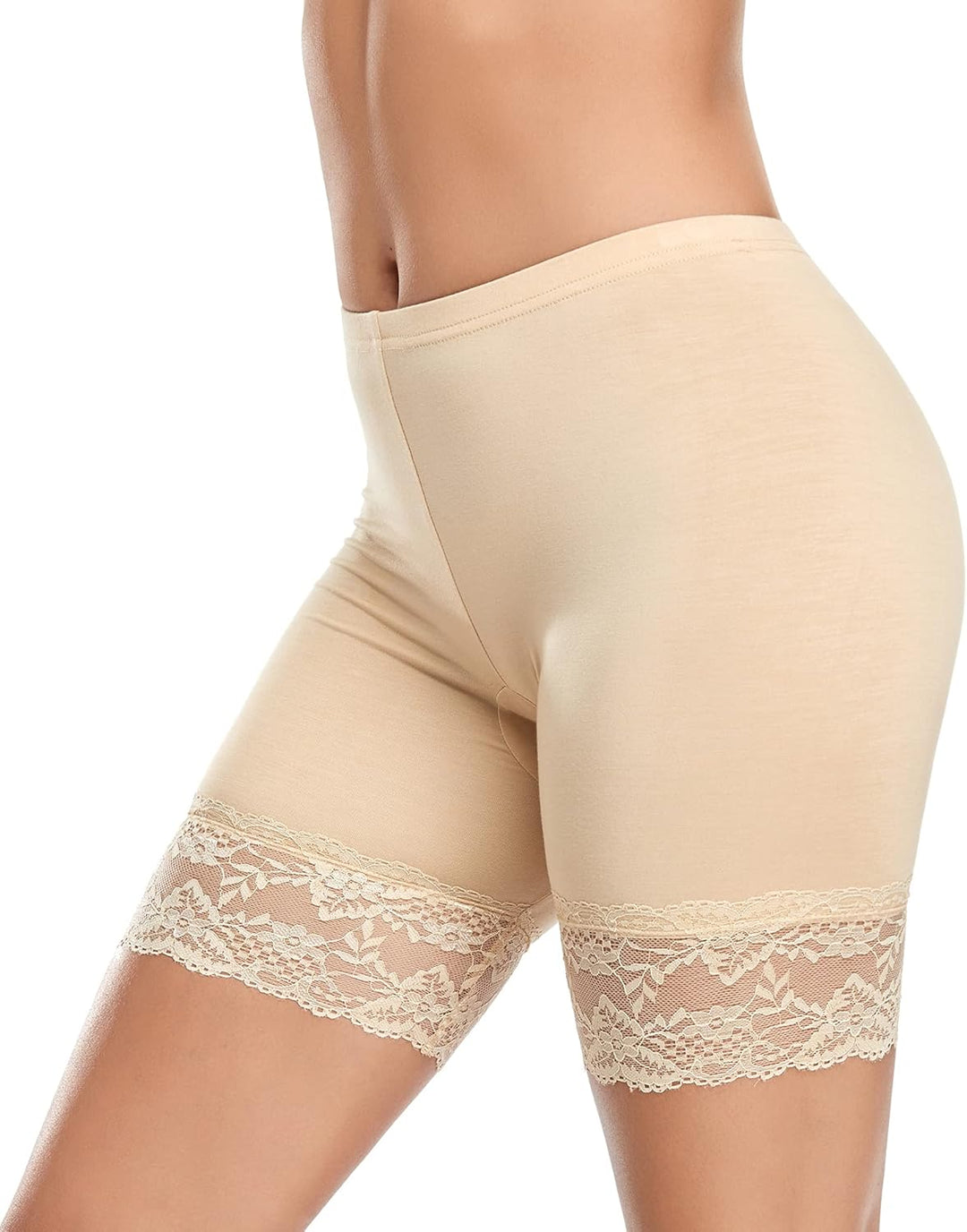 YARRCO Damen Unterhose Spitze Unter Rock Kurze Hose Unter Kleid Radlerhose Slipshorts Hohe Taille Sh