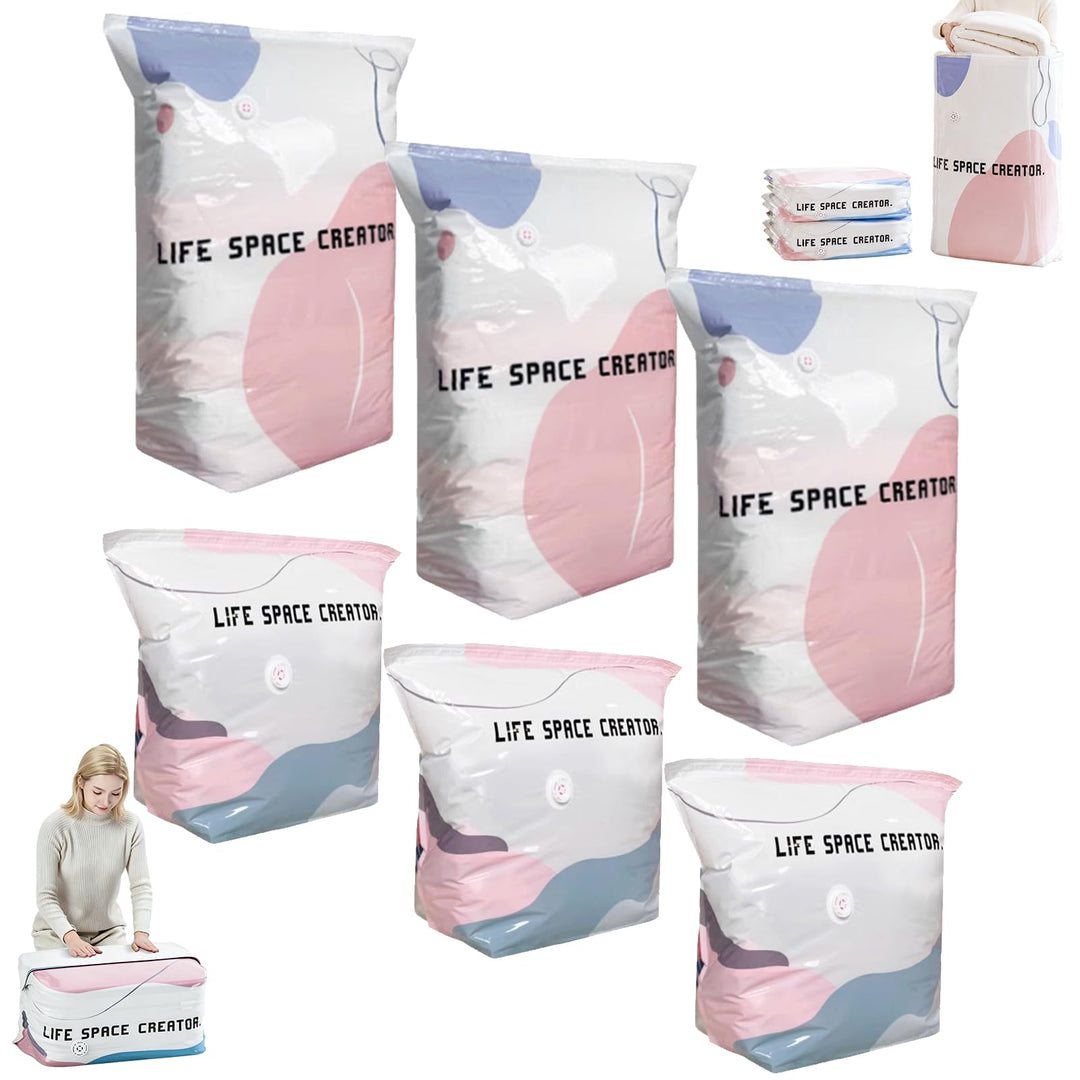 No-Pump Large Vacuum Storage Compression Bags, Vakuumbeutel Ohne Pumpe | Wiederverwendbar Vakuum Auf