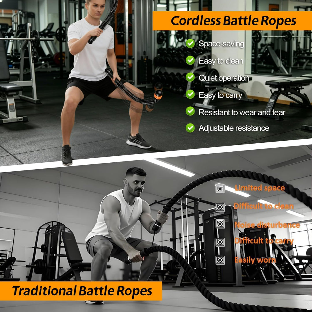 Verstellbare Battle Rope Ohne Seil Tragbare Gewichtsringen Ropeless Battle Ropes Geräuschfreies Trai