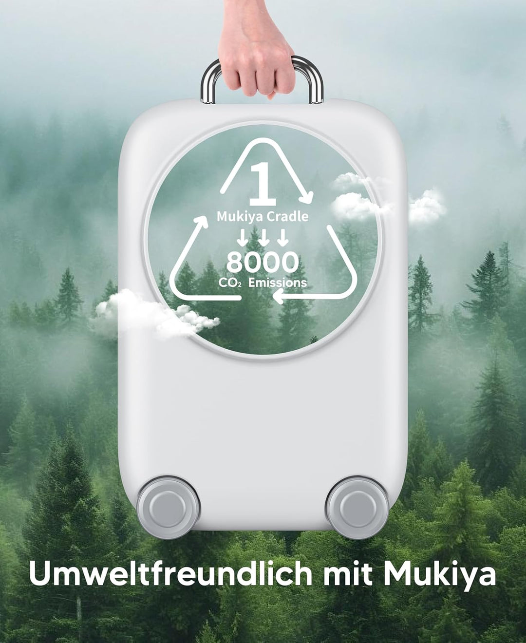 Mukiya Magnetisch Ladegerät Kabellose Ladestation für Apple-Geräte, Faltbar 3 in 1 Ladestation Kompa
