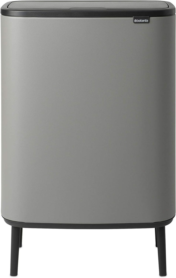 Brabantia 130281 Mülleimer, Mineralbeton Grau, 60 liter 1 Inneneimer (60L) Mineral Concrete Grey, 1