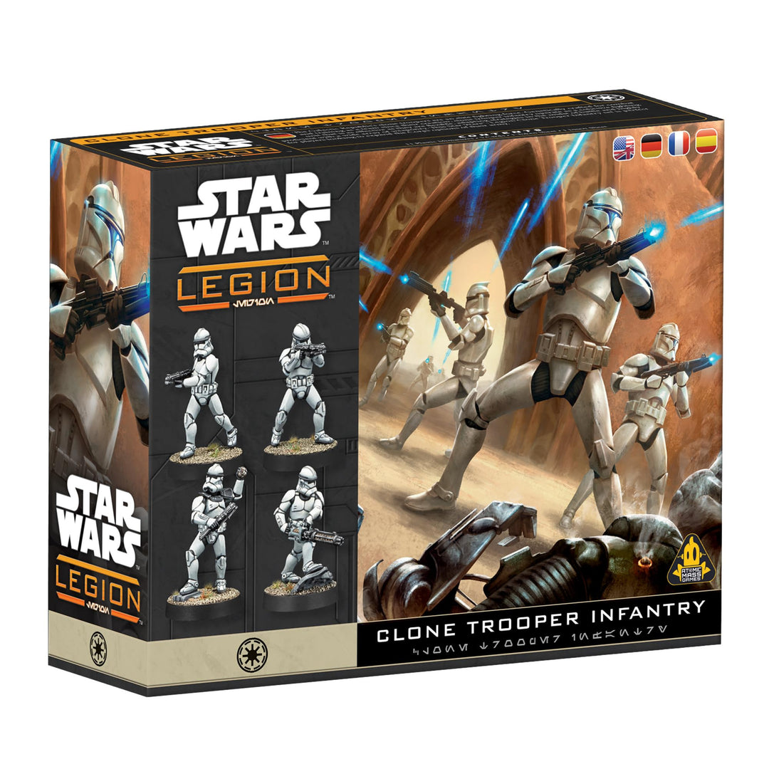 Asmodee, Star Wars: Legion – Clone Trooper Infantry, Erweiterung, Atomic Mass Games, Tabletop, 2 Spi