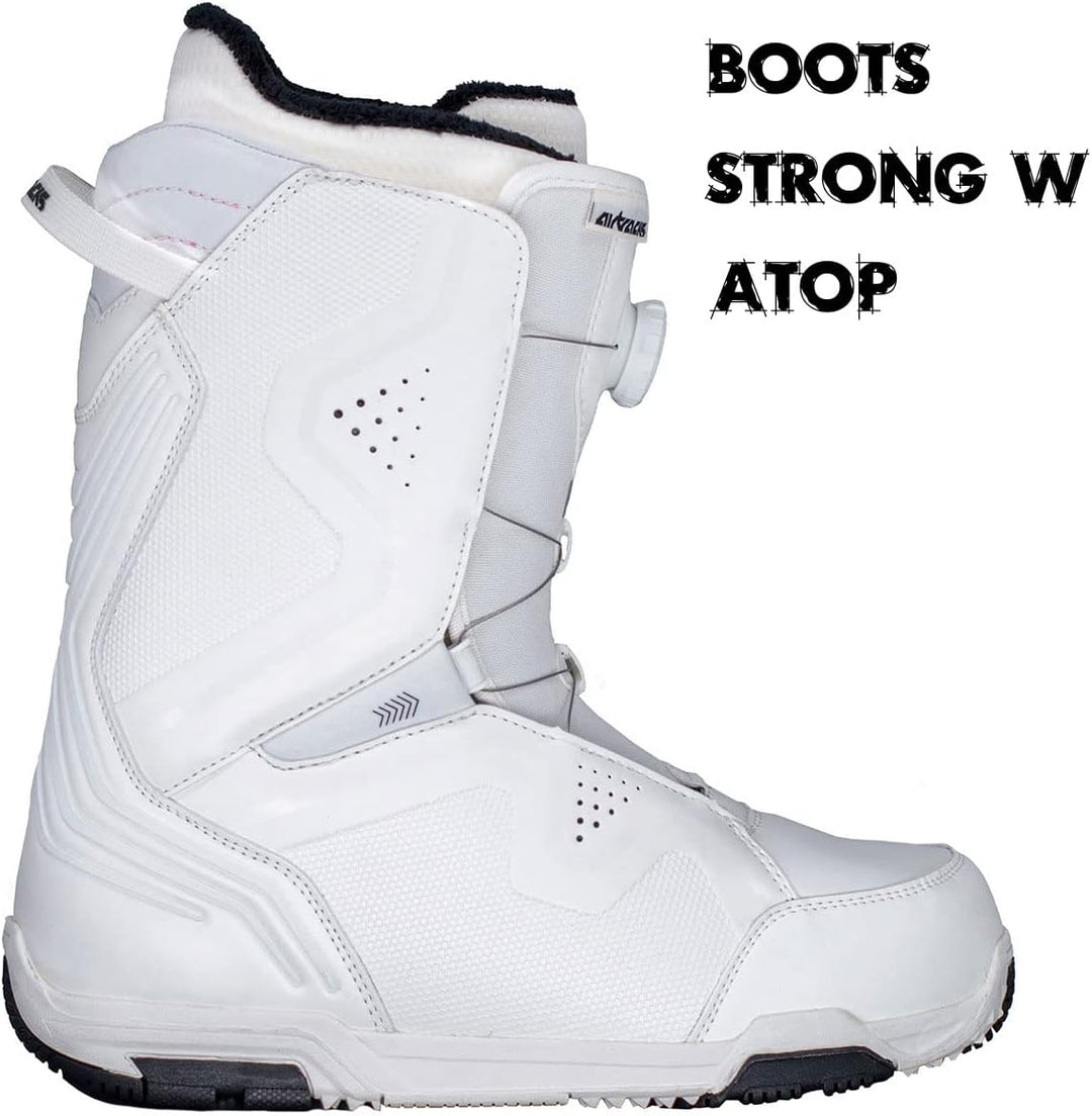 Airtracks Damen Snowboard-Set Orbelus Lady Camber + Bindung Master W Fastec + Boots + Sb Bag 140 145