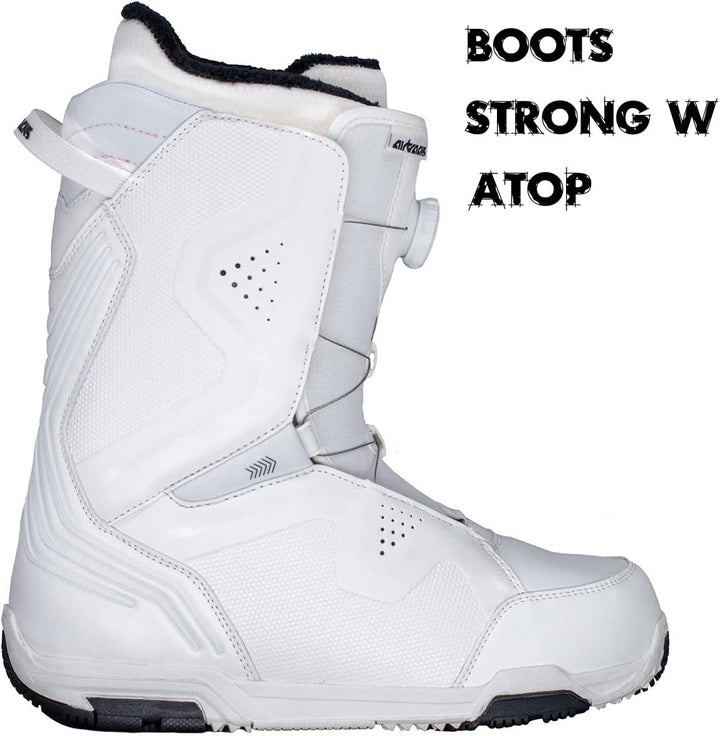 Airtracks Damen Snowboard-Set Orbelus Lady Camber + Bindung Master W Fastec + Boots + Sb Bag 140 145